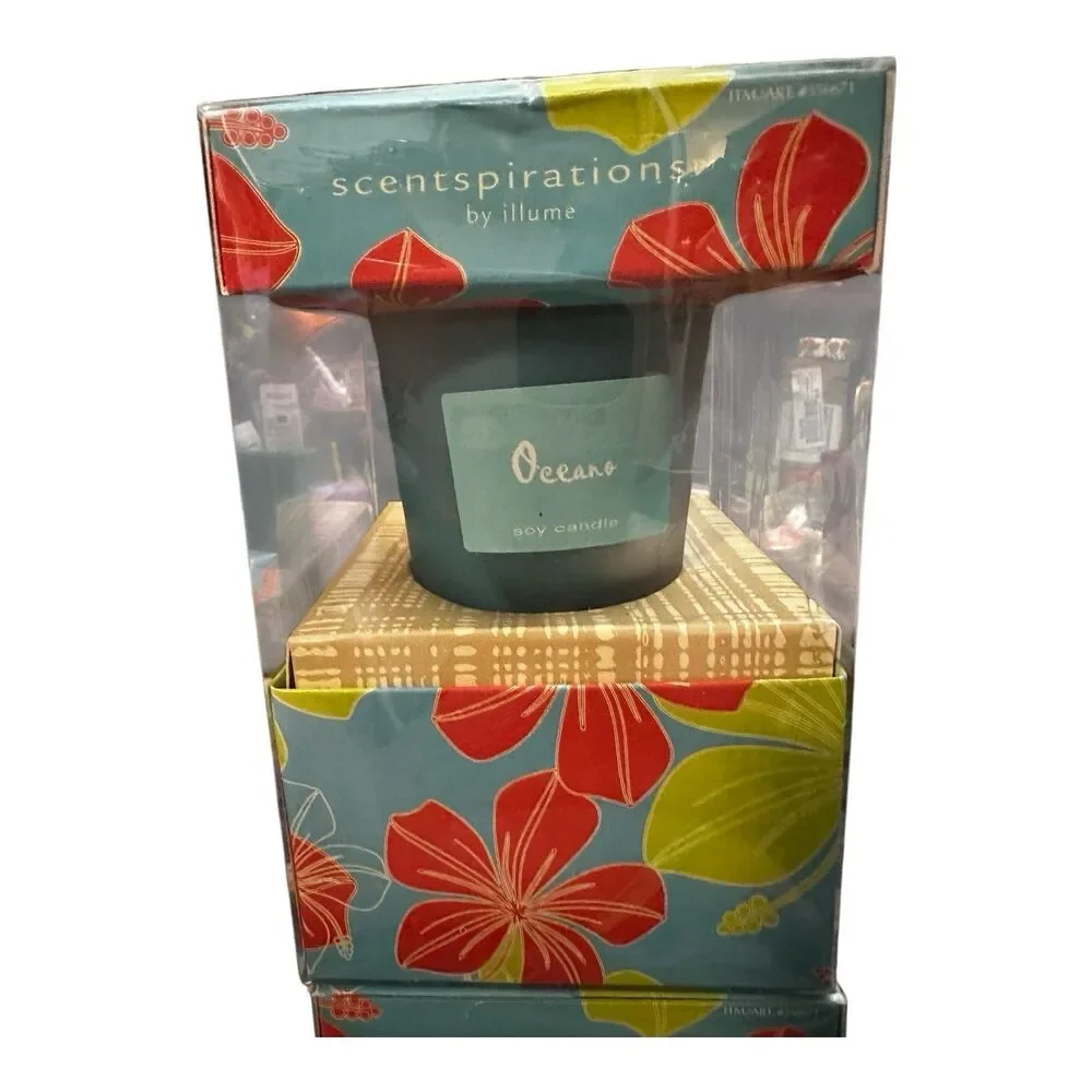 Scentspirations Scented Soy Candle in Glass In Oceano 9.17oz In Reusable Giftbox